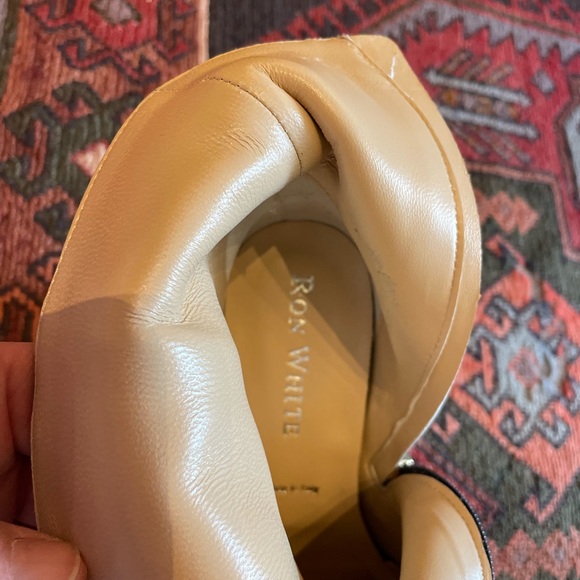 Martina Platform Ankle Boot NEW Crinkle Patent Italy Size 38.5/9.5 - Picture 6 of 9